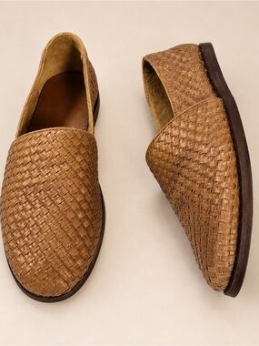 Nisolo Alejandro Woven‎ Leather Slip On Size 9